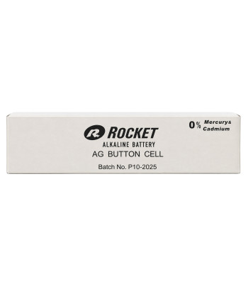 Leeliseliste nööppatareide komplekt Rocket, 200 tk (20 komplekti × 10 tk), AG10 1,5V LR54