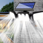 Päikeseenergial töötav välisvalgusti liikumis- ja hämarusanduriga, 74 led, 4-in-1
