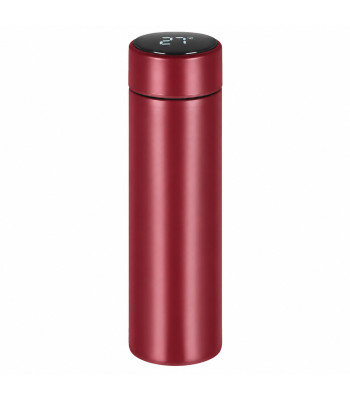 Termokruus temperatuurianduri ja LCD-ekraaniga, punane, 500 ml