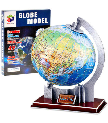 Globus 3D ruumilised pusled 49 tükki
