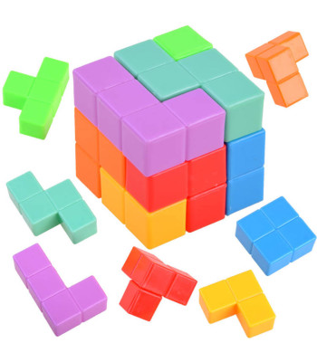 Võluv värviline tetris-tüüpi kuubik GR0153