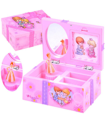 Roosa Muusikakast Ehtekarp Väikese Tüdruku Aarded ZA1307