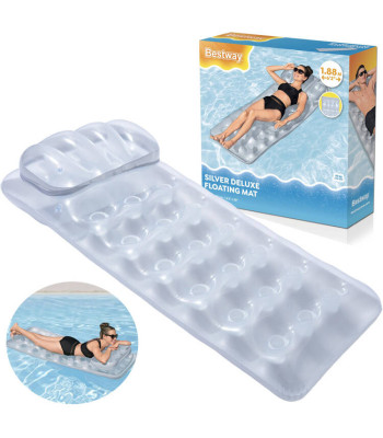 Bestway õhkmadrats rannale peatoega METALL 188x71cm 43024