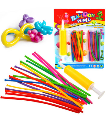 Pikad baloonid modelleerimiseks + pump ZA1546