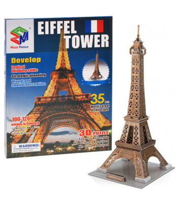 Ruumilised 3D Pusled Eiffeli Torni Mudel