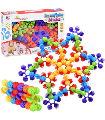 Loomingulised klotsid 72 elementi mini vahvlid lumehelbed tähekesed ZA1688