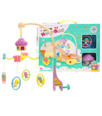 Pastelne Muusikaga Karussell Voodile