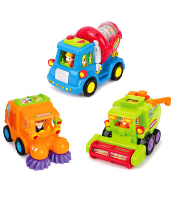 Autod Betoonisegisti Tänavapuhasti Kombain - Hariduslikud Autod Mootoriga ZA1812