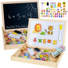 Puidust magnetiline kriiditahvel + tarvikud TA0072