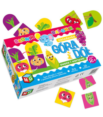 Multigra Puslemäng Üles ja Alla: puuviljad ja köögiviljad GR0311