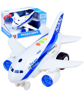 Interaktiivne Lennuk Mänguasi Heliga ja Valgusega ZA2433