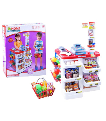 Kassasüsteem SUPERMARKET koos korvi ja skanneriga ZA2681