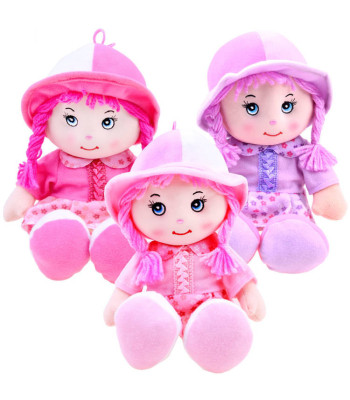 Nukk Zuzia mütsiga riidest nukk 28cm