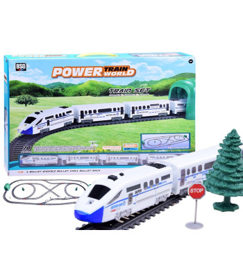 Kaasaegne reisirong koos vagunitega