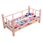 Puidust nukuvoodi 50cm + voodipesu ZA2781