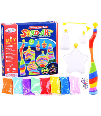 Loominguline liivapudeli komplekt koos ripatsiga