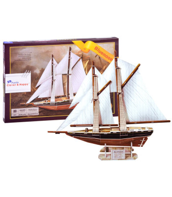 3D Puzzle Purjelaev Bluenose 80 osa