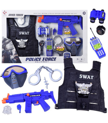 Politseiniku komplekt vest + tarvikud ZA2984