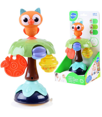 Maagiline kleepkinnitusega kõristi mänguasi toolile ÖÖKULL ZA3085