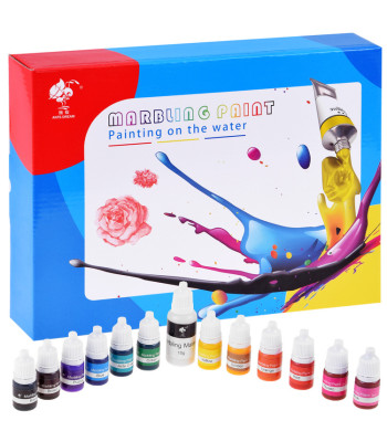 Hydrograafika komplekt maalimiseks veepinnal + värvid 12 värvitoonis ZA3102