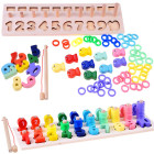 Puidust hariduslik pusle NUMBRID Kalapüügi ridv KOOD ZA3109