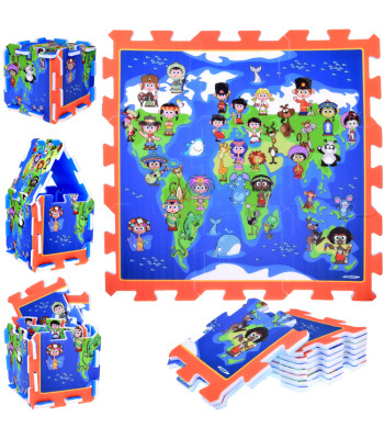 Pehmemosaiigid Maailma Lapsed mängumatt 93x93cm ZA3149