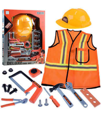 Väikese ehitaja komplekt: vest ja tööriistad ZA3198