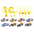 2-in-1 ehitusplats autode ja ekskavaatoritega mängukomplekt ZA3206