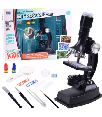 Suur hariduslik mikroskoobi komplekt + lisatarvikud noorele teadlasele ES0015