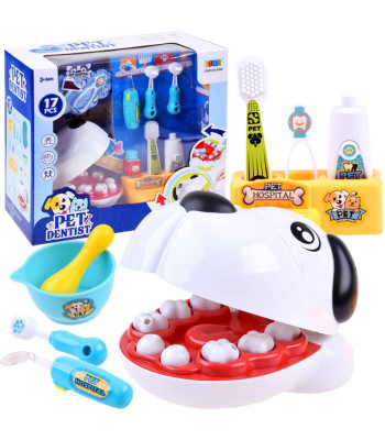 Mänguasi Loomaarst Haige Hambaga Koer Hambaarsti juures