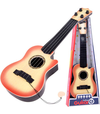 Lastele mõeldud 4-keeleline kitarr + plektrum IN0120