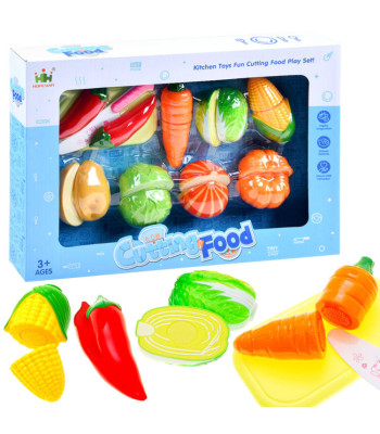 Lõigatavad Köögiviljad + Lõikelaud ja Nuga