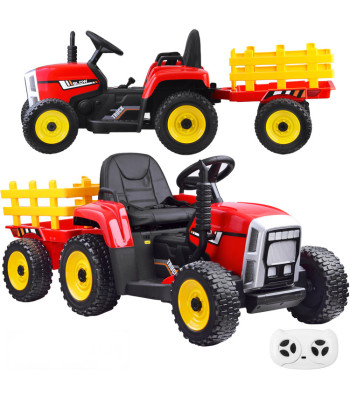 Traktor koos järelhaagisega aku ja puldiga PA0242