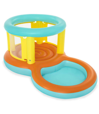 Bestway Mängukomplekt 2in1 Täispuhutav Mänguväljak Jumptopia bassein + batuut 52385