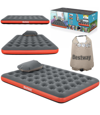 Bestway kaheinimese täispuhutav madrats 203x152x22cm 67703