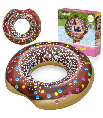 Bestway Suur täispuhutav ujumisrõngas PRUUN SÕÕRIK 107cm