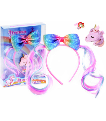 Võluv sädelev peapael ponidega ja lipsuga ZA3795