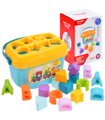 Hariduslik klotside komplekt ämbriga SORTER 16 tk ZA3803