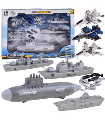 Väikese Sõduri Komplekt: Allveelaev ja Laevad
