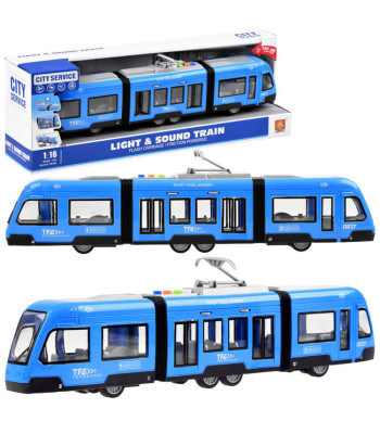 Liigendatud Sinine Tramm Valguse ja Heliga