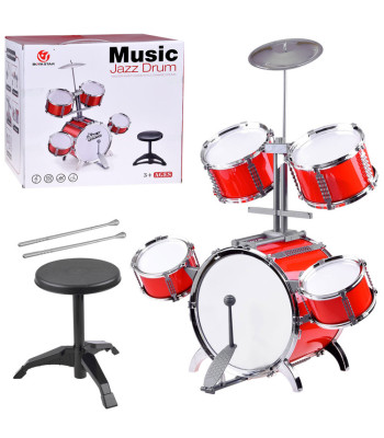 Laste trummikomplekt 5 trummi ja taldrikuga