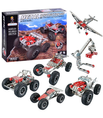Metallist ehitustellised 288 osa 6in1