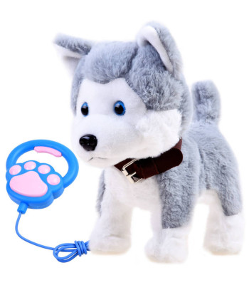 Interaktiivne Husky kutsikas rihmaga