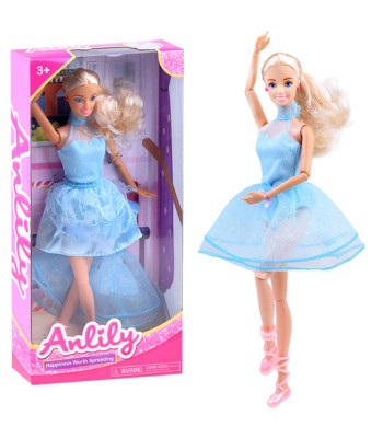 Anlily Nukk Tantsija Sinises Kleidis ZA3920