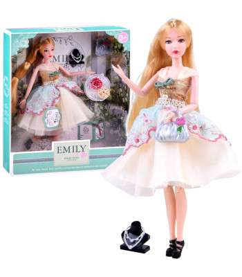 Emily nukk kokteilikleidis + käekott ZA3942