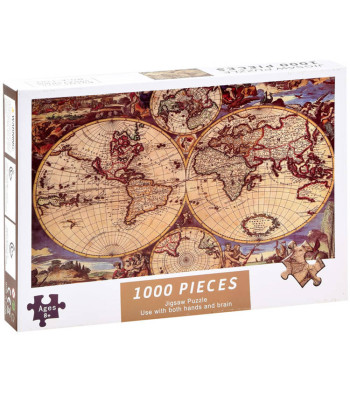 Antiikne Maailmakaart Pusle 1000 Tükki ZA3963