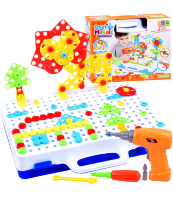 Loominguline klotsikomplekt 237 osa, kruvikeeraja ZA3969