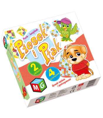 Multigra Mõistatus 2in1 Puzzle Koer ja Lind ZA4033
