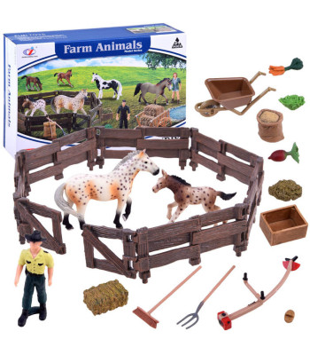 Loomade talu seeria Suur loomade komplekt Aedik Kujukesed Hobused ZA2991