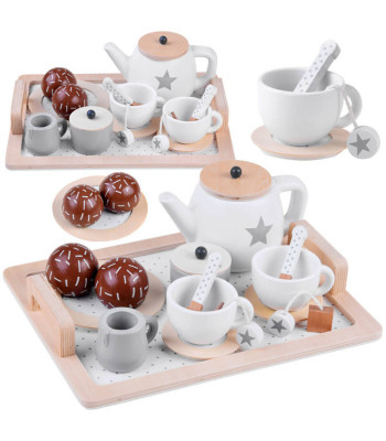 Puidust Talvine Teekomplekt Tähtedega